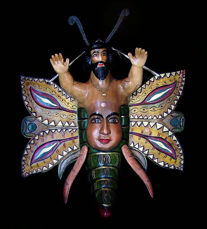 carved wood,from the state of Guererro 